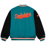 M&N NFL TEAM LEGACY VARSITY JACKET MIAMI DOLPHINS