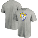 Fanatics - Los Angeles Rams Heathered Grey Logo T-Shirt - NFL Shop - AMERICAN FOOTBALL-KING