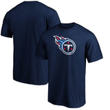 Fanatics - Tennessee Titans Navy Logo T-Shirt - NFL Shop - AMERICAN FOOTBALL-KING