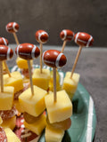 Finger food skewers - American Football party decoration (30 pieces) - 9cm